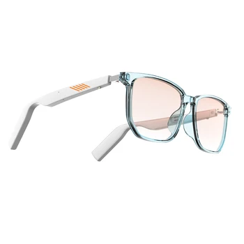 Smarta Glasögon Intelligent Bluetooth-5.0 Glasögon Trådlös Musik i Hörlurarna Anti-blå Ljus Eyewear Polariserande Lins Solglasögon