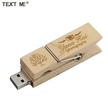SMS: a MIG Lönn Klipp 64GB USB-Flash-Enhet Pen Drive 4GB 8GB 16GB 32GB USB2.0 Custom Logo U Disk