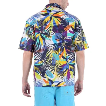 Sommaren Män Hawaii skjorta Blommig Trendiga Kort Ärm Semester Tee Shirt Tillfälliga Resor Stranden Shirt Lös Shirts
