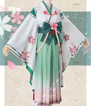 Spelet Prinsessan Ansluta! Re:Dyk Natsume Kokoro Cosplay Kostym NYTT vårmode Tryckt Kimono Kvinnliga Parten Roll Spelar Kläder