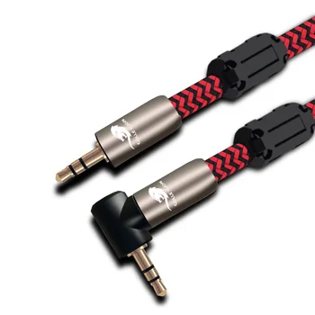 Stereo-Jack 3.5 mmm till 3,5 mm Hane Extra Aux-Kabel För iPhone Bil Högtalare Hörlurar MP3-Ljud Förlängning 1m 2m 3m 5m