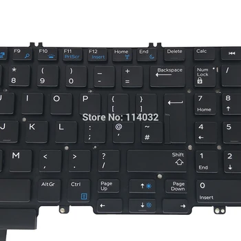 STORBRITANNIEN bakgrundsbelyst tangentbord för Dell precision 15 7530 17 7730 GB Brittiska EU-svart Ersätter tangentbord Bärbara PC 0KRG22 DLM17H8 nya