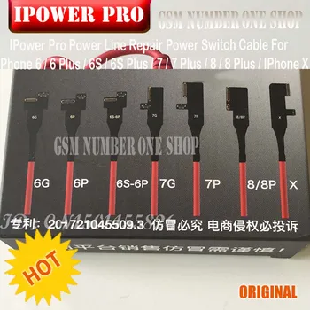 Strömförsörjning iPower Test Kabel Med ON/OFF Switch iPower Pro för iPhone 6G/6P/6S/6SP/7G/7P/8G/8P/X DC Power Control Test Kabel