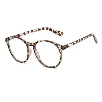 SWOKENCE Glasögon För Närsynthet Med Diopter SPH -1.0 Att -6.0 Män Kvinnor Elegant, Rund Ram Närsynta Glasögon F030