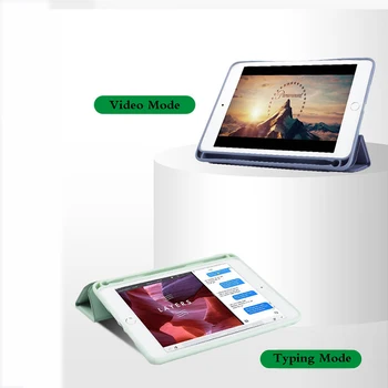 Tablett Fall Med Penna Hållare För iPad Pro 11 2020 A2228 A2230 A2231 Funda PU Läder Stand Silikon Mjukt Omslag Tabletter Ärm