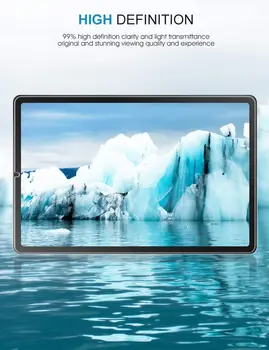 Tablett Härdat Glas skärmskydd Täcka för Samsung Galaxy Tab S6 Lite P610/P615 10,4-tums Anti-Fingerprint Härdat Film