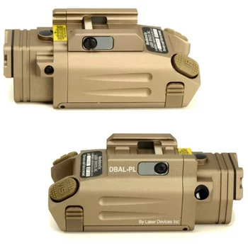 Taktiska CNC Aluminium DBAL-PL Vapen IR-Ljus Röd laserpekare LED-Gun Ficklampa Airsoft Arma Pistol Gevär Jakt Ljus