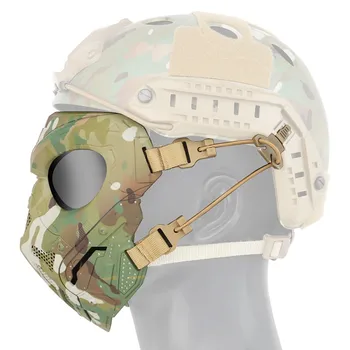 Taktiska Militära Skull Mask Offentlig Jakt Skytte Airsoft, Paintball, Halloween Skallen Full Ansiktsmasker Säkerhet Skyddsutrustning