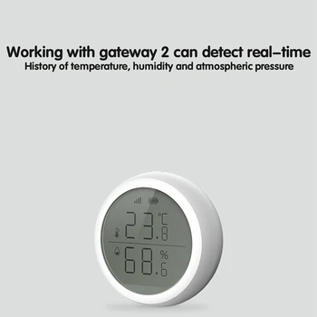 Temperatur Sensor Smart Wifi Trådlös temperatursensor Home Security Alarm för Tuya App