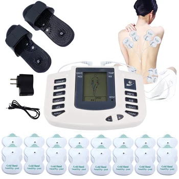 Tens Akupunktur EMS Kroppen Elektrisk Muskel-Stimulator Digital Terapi Massager Puls Tillbaka Hals Toffel smärtlindring spikmattor