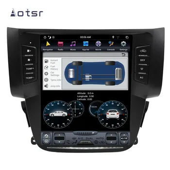 Tesla stil Android 8.1 GPS-Navigering Bil DVD-Spelare För Nissan Sylphy 2012-2016 Bil Auto radio stereo multimedia-spelare 4+64GB