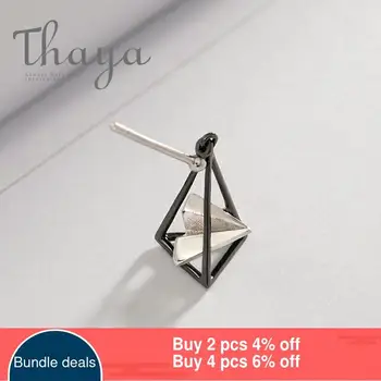 Thaya Papper Flygplan Triangelformade Örhängen Silver s925 öronstift för Kvinnor Enkel Elegant Dröm Enkla Smycken Personlig