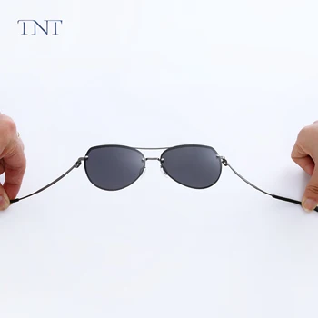 TNT 2020 Mode av Högsta Kvalitet Classic Pilot Stil Screwfree Solglasögon Män Nit Varumärke Design Solen Glasögon UV400 Oculos De Sol