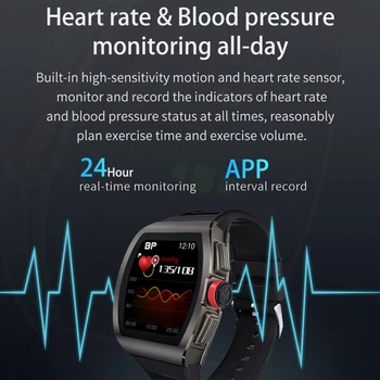 Torntisc 2020 Nya IP68 Vattentät Smart Klocka Män blodtryck, Hjärtrytm Skärm Sport Smartwatch för Android-Apple-Telefon