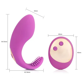 Trosor med Trådlöst Fjärrstyrd Vibrator Vibrerande Ägg Bärbara Bollar G-Spot Vibrator Klitoris Massager Vuxen sexleksak för Kvinnor