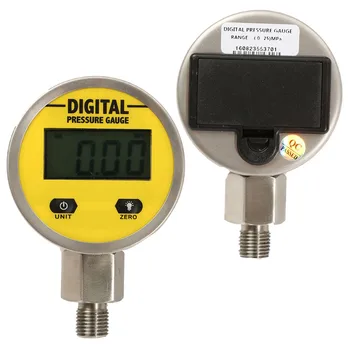 Tryckmätare Digital Display oljetryck Hydrauliskt övertryck Testa Mätaren 3V 250BAR/25Mpa För Gas, Vatten, Olja