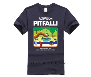 Tryckt T-shirt crew neck kort ärm casual Ctivision Fallgrop Atari 2600 G200 Ultra Män Rolig Tecknad film T-Shirt Bomull