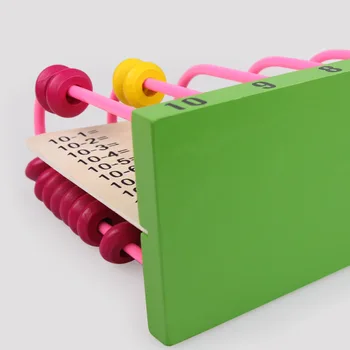 Trä-abacus Baby Math leksaker Rainbow Pärla Matematik Leksak Matematiska Färdighet att Lära sig Tidigt utbildning leksak eller Räkna Abacus Brainstorm