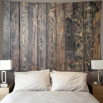 Trä tyg vägg bonad tapiz de jämfört tela drop shipping tissu väggmålning heminredning trä matta