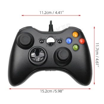 Trådbunden USB-Controller för Xbox 360 Gamepad Joypad Joysticken för Xbox360 Slim Konsol PC Windows 7/8/10 Styra Spelet Tillbehör