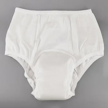 Tvättbara Uppsugningsförmåga Inkontinens Stöd Bomull Underkläder Kalsonger För Kvinnor