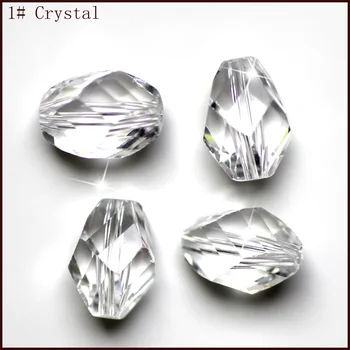 Twist Oval Form Österrikiska kristall pärlor 8x6mm 11x8mm 13x10mm AAA kvalitet glas Lösa pärlor för DIY smycken armband halsband