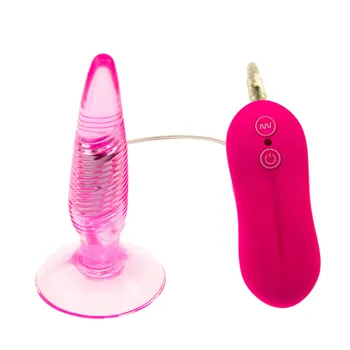 Twister Anal Njutning Kraftfull Vibrerande Butt Plug 10-Läge Vattentät Vibrationer Jelly Anal Vibrator För Män Och Kvinnor