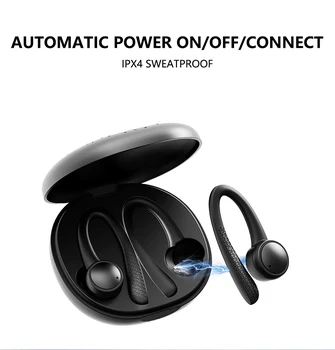 TWS 5.0 Trådlösa Bluetooth-Hörlurar T7 Pro HiFi Stereo Trådlösa Hörlurar Sport Headset Med Laddning Box För Telefonen