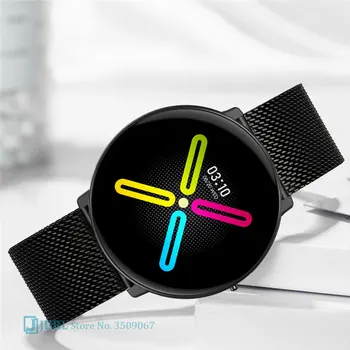 Ultratunna Smart Klocka Kvinnor Män Smartwatch Electronics Smart Klocka För Android IOS Fitness Tracker Ny Temperatur Smart-klocka