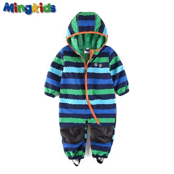 UmkaUmka Pojke softshell romper vattenavvisande och vindtät till mitten av säsong huva dragkedja baby kläder säljer bäst
