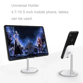 Universal Arbetsbord Tablett Mobiltelefon Hållare för iPhone Skrivbordet Mobiltelefon Hållare stativfäste Stöd Tabell Hållare För iPad Pro