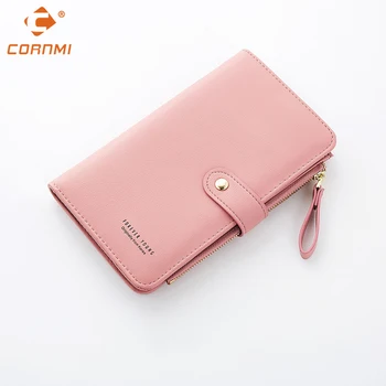 Universal Mobiltelefon väska För iphone 7 Med Plånbok och Kort Hållare För iphone Samsung Xiaomi Crossbody plånbok och telefon pruse CORNMI