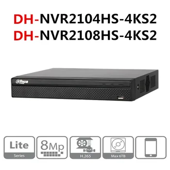 Ursprungliga Dahua engelska NVR2104HS-4KS2 NVR2108HS-4KS2 4/8 Kanal 1U Lite 4K H. 265 Network Video Recorder