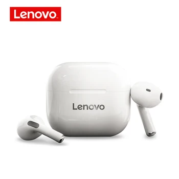 Ursprungliga Lenovo LP40 trådlösa hörlurar TWS Bluetooth-Hörlurar Touch-Kontroll Sport Headset Stereo Hörlurar För Telefonen Android