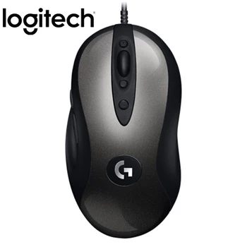 Ursprungliga Logitech MX518 Fast Gaming Mouse HJÄLTE Sensor 16000DPI Klassiska LEGENDARISKA Musen 8 Programmerbara Knappar för Gamer