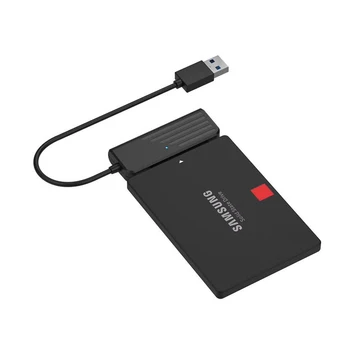 USB 3.0 Sata Adapter för SSD-USB3.0 till SATA3 Converter Kabel Stöder 2,5 Tum Ssd Hdd Hårddisk för Bärbara Bärbara datorer och pc