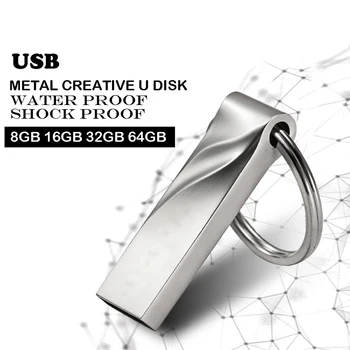 USB-Flash-Enheter med 128 gb mini-usb-flash-metall penna viktigaste skivan logotyp pendrive stick minneskort 32 GB/8 GB/4 GB/16 GB/128GB