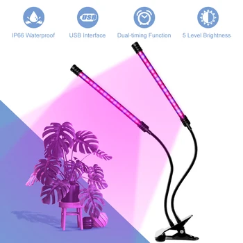 USB-Full Spectrum LED Växa 5V Lampa LED Växternas Tillväxt Lampa 9W 18W 27W LED Fytosanitära Ljus Tillväxt Fitolamp Inomhus Vattentät Utsläpp