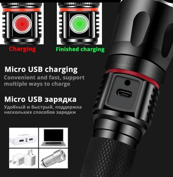 USB-Uppladdningsbara LED-Cykel Ljus Wraparound COB Lampa + Svans Magnet Design Stöd för Zoom 4 Belysning Läge Vattentät Cykel Ljus