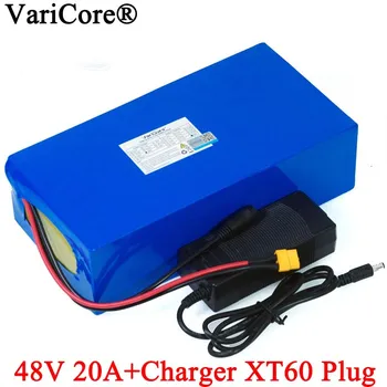 VariCore 48V 20ah 13s6p Litium Batteri på 48V, 20AH 2000W elektrisk cykel batteri Inbyggd 50A BMS XT60 plug+54.6 V-Laddare