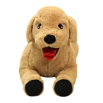 Varma 35/75cm Simulering Labrador Hund Plysch leksak Kreativa Realistiska Djur Valp Dockor Fyllda Mjuka Leksaker för Barn i Födelsedagspresent