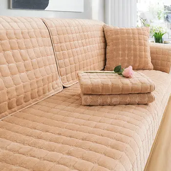 Vintern Plysch soffa kudde, four seasons anti-slip tyg, all inclusive filt, hamnkapell kudde, hushåll allmän typ.