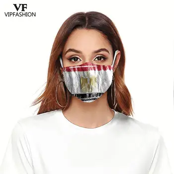 VIP-MODE Heta Försäljning Vuxen Face Mask Flagga Ut Mask Återanvändbara Skyddande Anti-damm Vindtät Tvättbara Tyget Mun Masker