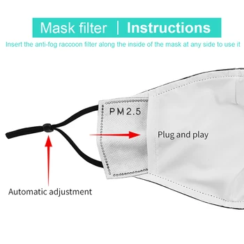 Vuxna 3D-Utskrivna Star wars Mun Masker Täcka Återanvändbara och Tvättbara Anti-PM2.5 Dammtät Face Mask Mascarillas Med 2 Gratis Filter