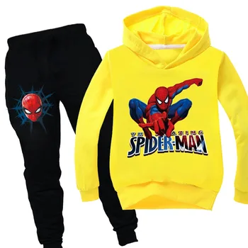 Vår Pojke Kläder Tjej Kläder barnkläder Tecknat Hot Spiderman Skriva ut Barnens Kläder som Barnen Kläder Pojkar