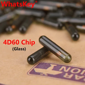 WhtasKey Ursprungliga Auto Blank ID60 Chip Bil-Tangenten Remote För FORD Transponder 4D 60 Stora Glas 80 Bitars Chip-4D60