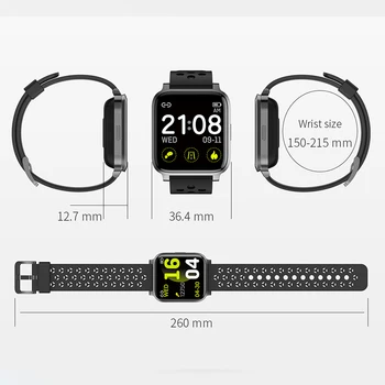 X3 smarta band klocka armband vattentät 1,3 tum square skärmen köra väder musik Bluetooth-samtal smartwatch för iphone xiaomi