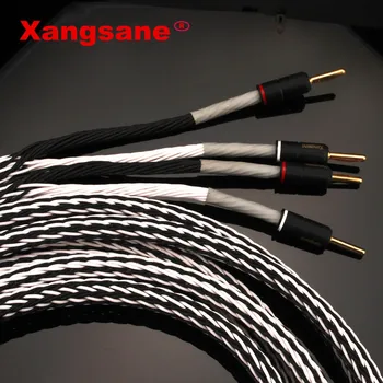 Xangsane feber 12TC OCC enda kristall koppar audio högtalare kabel-HiFi-förstärkare högtalare kabel