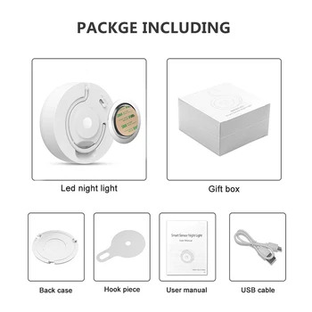 XIAOGUI Små LED-Motion Sensor Vägg USB-Signal Toalett Barn 's Night Light Switch