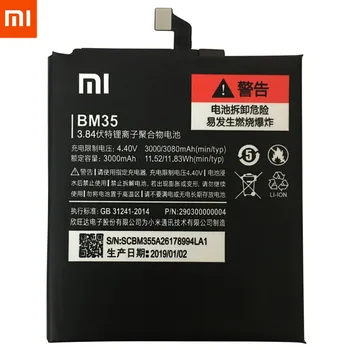 Xiaomi Phone Batteri BM35 3080mAh för Xiaomi MI 4C MI4C Hög Kapacitet och Hög Kvalitet Ursprungliga ersättningsbatteri
